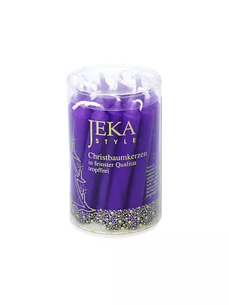 JEKA | Velas para árbol de Navidad, 20 unidades, color marfil | lila